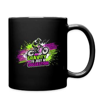 Titre : Gravity Suggestion Maillot VTT de descente - Mug uni - noir - Droite