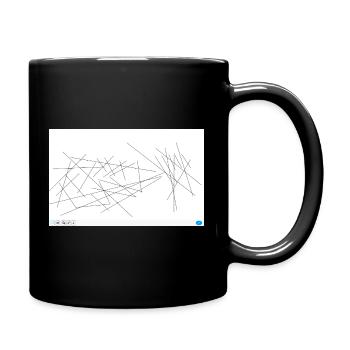 Abstraction de droite dentelée - Mug uni - noir - Droite