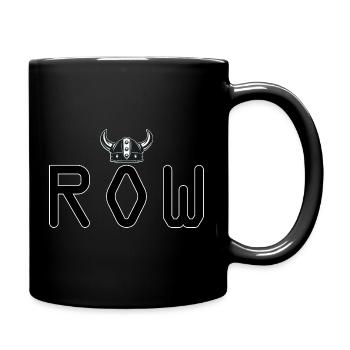 ROW Viking Helmet Logo - Full Colour Mug - black - Right