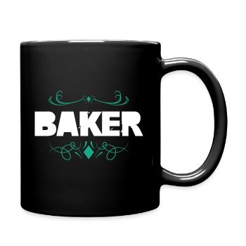Typographie décorative de Baker - Mug uni - noir - Droite