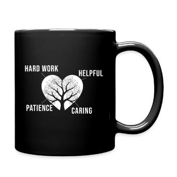 Social Worker Quote Hard Worker Social Work - Tasse einfarbig - Schwarz - Rechts