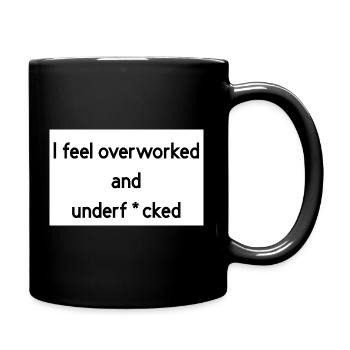 überarbeitet - Tasse einfarbig - Schwarz - Rechts