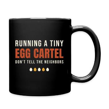 Running A Tiny Egg Cartel - Full Colour Mug - black - Right