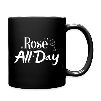 Rosé all day - Mug uni - noir - Droite
