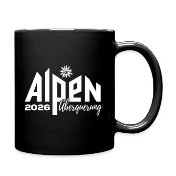 Alpen Überquerung 2026 - Wandern - Tasse einfarbig - Schwarz - Rechts
