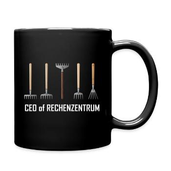 CEO of Rechenzentrum Gärtner Garten Gartenarbeit - Tasse einfarbig - Schwarz - Rechts