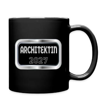 Architektin 2027 - Tasse einfarbig - Schwarz - Rechts