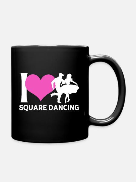 Square Dance - Tasse einfarbig - Schwarz