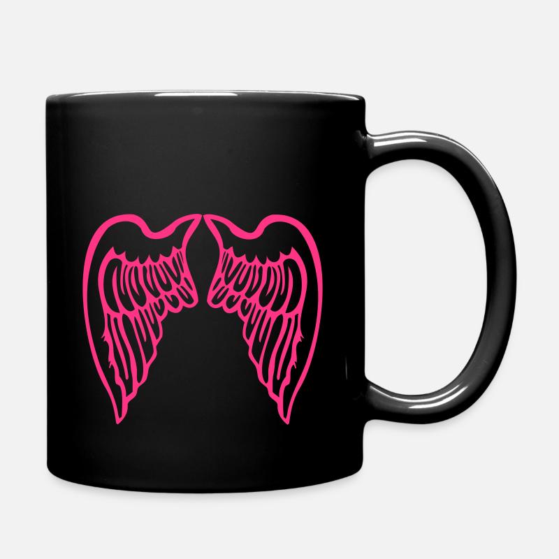 fluegel - Tasse einfarbig - Schwarz