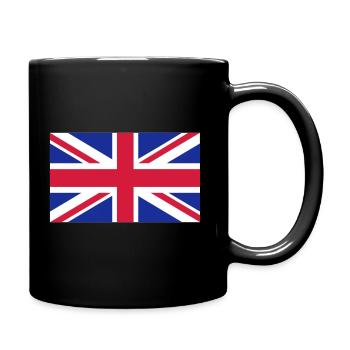 United Kingdom Flag (Union Jack) - Full Colour Mug - black - Right