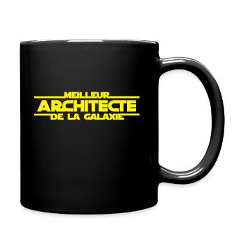 Meilleur architecte de la galaxie - Mug uni - noir - Droite