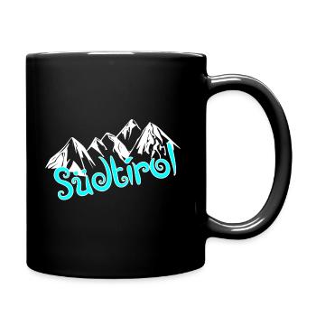 Südtirol - Tasse einfarbig - Schwarz - Rechts