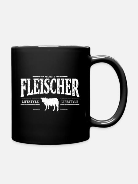 Fleischer - Tasse einfarbig - Schwarz