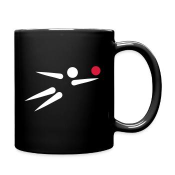 Beachvolleyball - Tasse einfarbig - Schwarz - Rechts