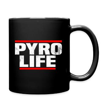 pyro life fireworks vuurwerk shirt - Full Colour Mug - black - Right