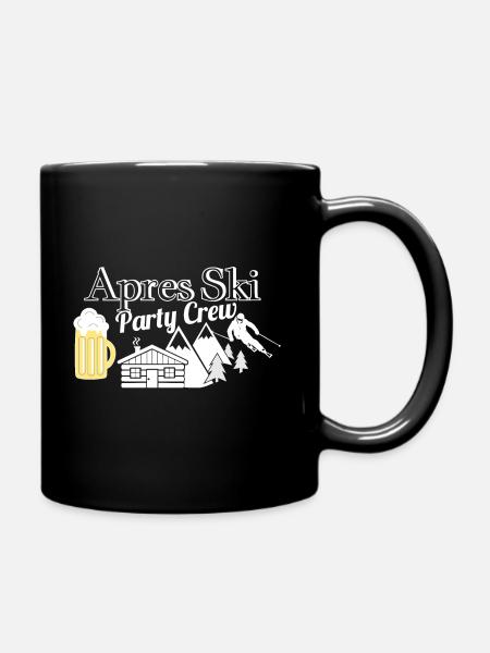 Après Ski Party Crew - Ensfarvet krus - sort