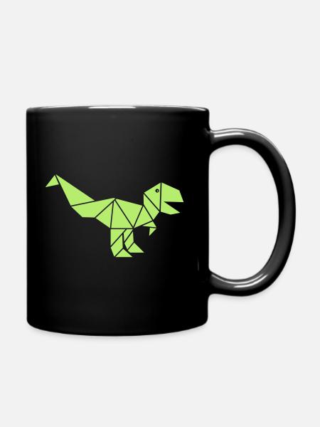 Origami - Tasse einfarbig - Schwarz
