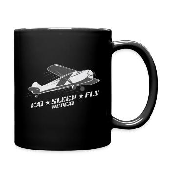To fly - Full Colour Mug - black - Right