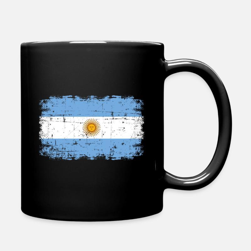 Argentinien - Tasse einfarbig - Schwarz