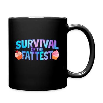 Survival of the Fattest - Mug uni - noir - Droite