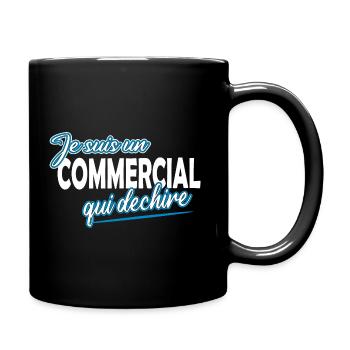 I am a commercial who tears - Full Colour Mug - black - Right