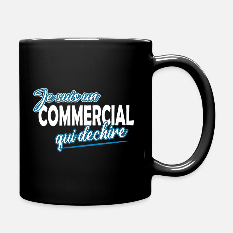 Je suis un commercial qui déchire - Mug uni - noir