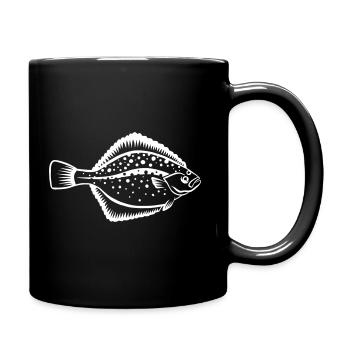 flounder - Full Colour Mug - black - Right