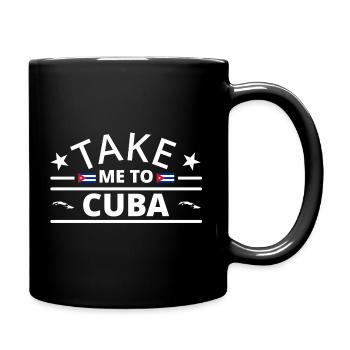 Kuba Flagge Karibik Urlaub Cuba Reise Havanna - Tasse einfarbig - Schwarz - Rechts