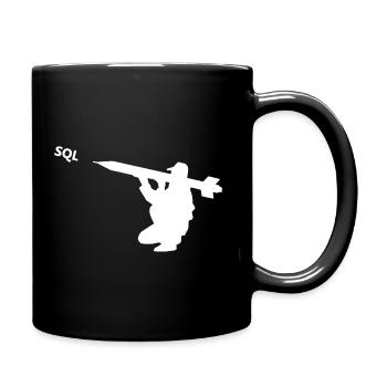 Launches SQL query - Full Colour Mug - black - Right