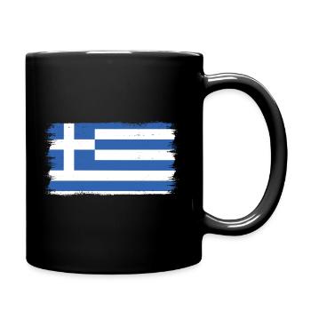Grèce Drapeau Hellas Athènes Crète Kos GR - Mug uni - noir - Droite