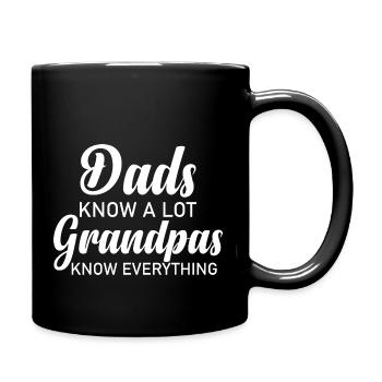 GRANPA KNOW EVERYTHING - Full Colour Mug - black - Right