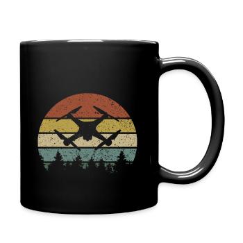 Drone drone pilot - Full Colour Mug - black - Right