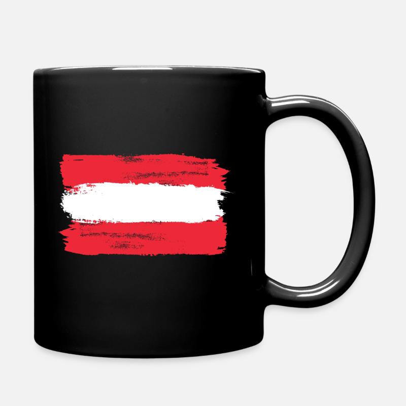 Österreich - Tasse einfarbig - Schwarz