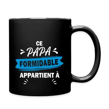 ce papa formidable appartient à - Mug uni - noir - Droite