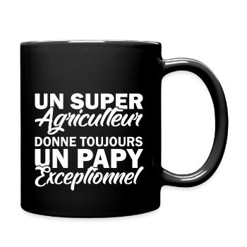 un super agriculteur donne un papy exceptionnel - Mug uni - noir - Droite