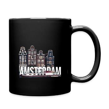 Amsterdam - Mug uni - noir - Droite