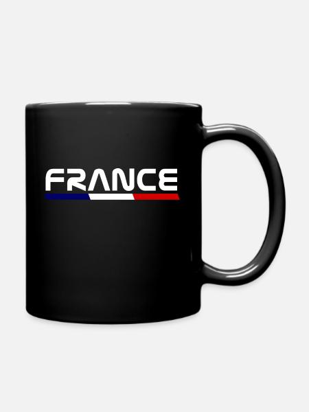 France - Mug uni - noir