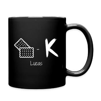 Rébus du prénom Lucas - Mug uni - noir - Droite