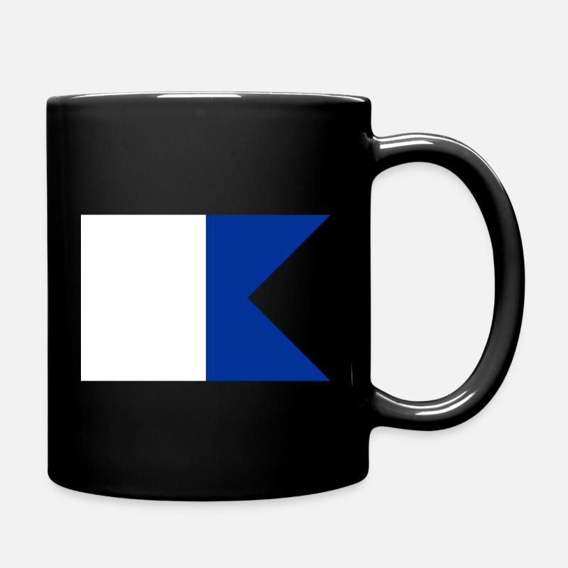 Alpha flag - Mug uni - noir