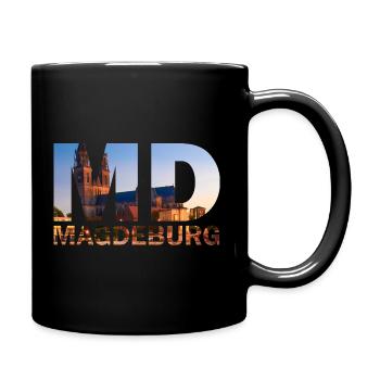 Magdeburg Heimat Dom - Tasse einfarbig - Schwarz - Rechts