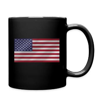 Drapeau des États-Unis - Mug uni - noir - Droite