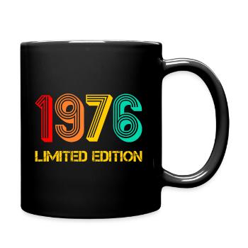 Limited Edition 1976 year of birth man gift idea - Full Colour Mug - black - Right