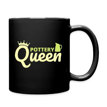 Pottery Ceramics Artist Potter Women Queen - Full Colour Mug - black - Right