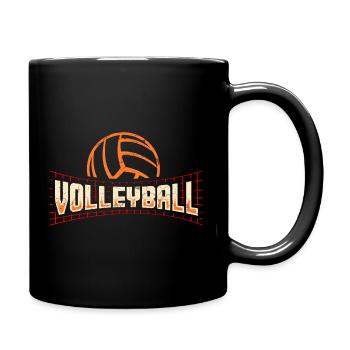 Volley-ball - Mug uni - noir - Droite