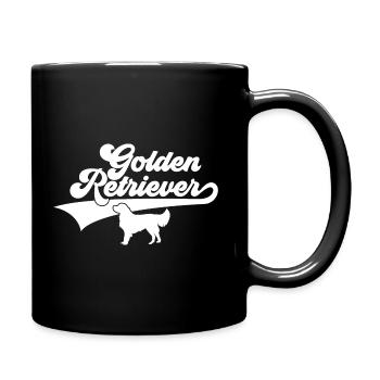 GOLDEN RETRIEVER - Mug uni - noir - Droite