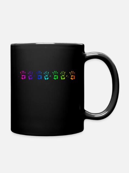 ha de couleurs arc-en-ciel - Mug uni - noir