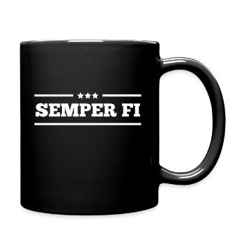 SEMPER FI - Full Colour Mug - black - Right