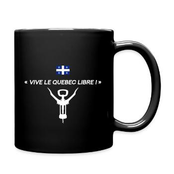 Vive le Québec libre ! - Mug uni - noir - Droite