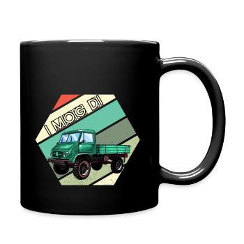 I MOG DI - Unimog - Oldtimer - Offroad - Full Colour Mug - black - Right