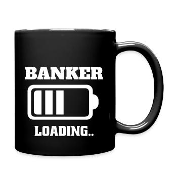Bank clerk Apprenticeship Bank clerk Bank studies - Full Colour Mug - black - Right